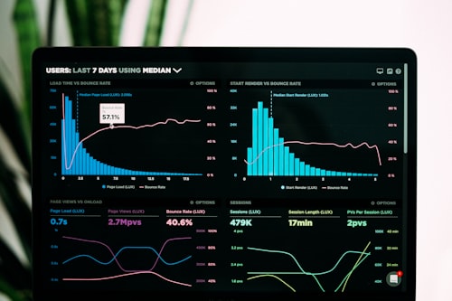 Search analytics data visualization